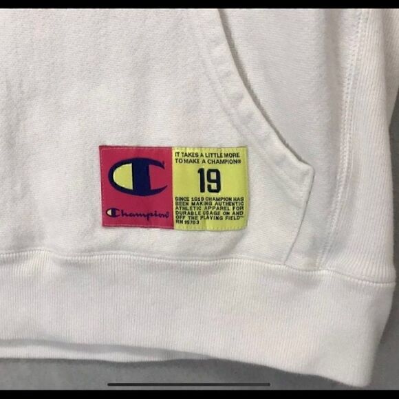 Champion "The Reverse  Weave Script Hoodie" Size XS - Picture 7 of 8